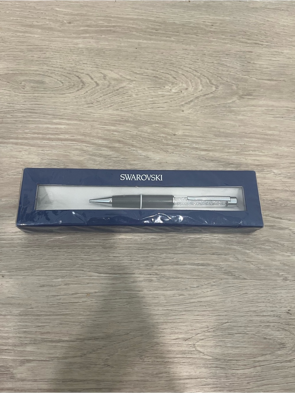 Brand New Swarovski Crystalline Ballpoint Pen - Anthracite Gray